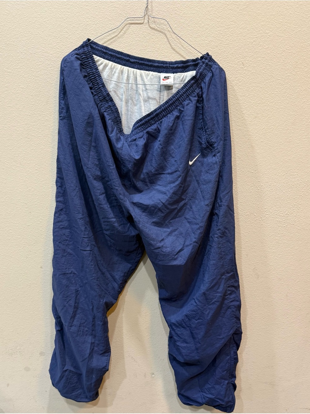 Vintage Nike Team Men's Windbreaker Track Nylon Pants Blue Sz XXL/TTG